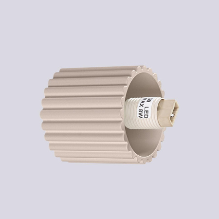 Kinkiet Łazienkowy Lampa Ścienna G9 Okrągła Beżowa Nowoczesna Matowa IP44 Halo Sollux