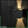 Kinkiet Ogrodowy Elewacyjny LED 2x3W 4000K Regulowany Góra Dół Czarny PICEA LUMILED