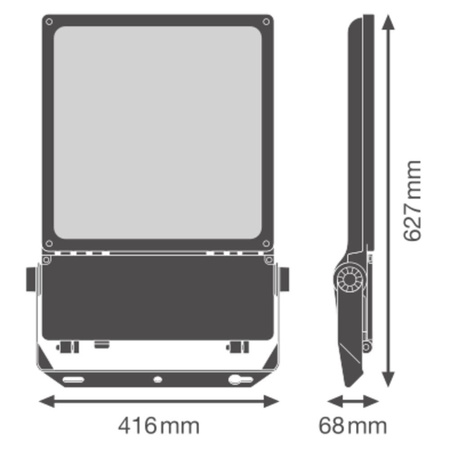Naświetlacz LED Reflektor Zewnętrzny Lampa 250W 39000lm 4000K IP66 Biały Floodlight Ledvance