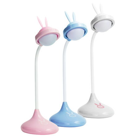 Lampka dekoracyjna nocna LED z akumulatorem królik niebieski GOLDLUX (Polux)