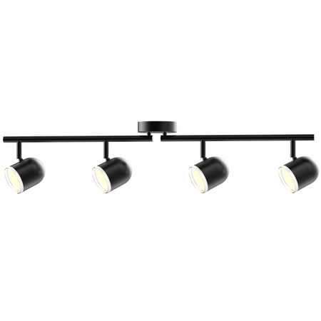 Lampa sufitowo-ścienna ruchoma regulowana 16,8W LED RAWI 4 czarny 3000K GOLDLUX (Polux)