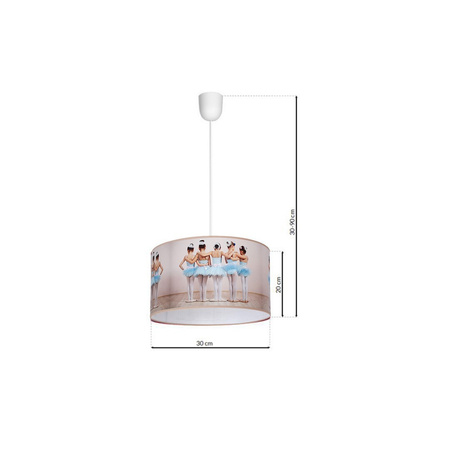 Lampa Wisząca Sufitowa BALLERINA 1xE27 Milagro
