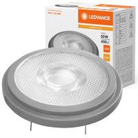Żarówka LED AR111 G53 7.4W = 50W 450lm 2700K Ciepła Biała 12V ŚCIEMNIALNA LEDVANCE