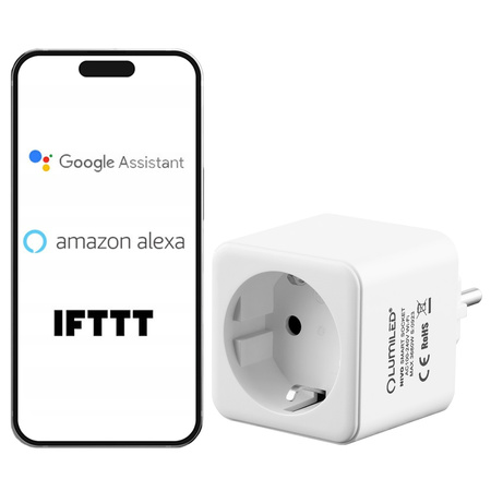 2x Inteligentne Gniazdko WiFi Watomierz Programator Timer TUYA SMART NIVO LUMILED