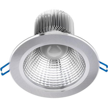 Oprawa Sufitowa 15W Podtynkowa LED DOWNLIGHT DEEP Okrągła 4000K 1200lm Srebrna