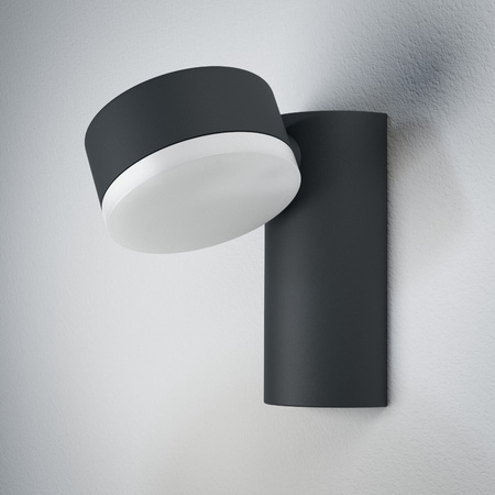 Lampa Ogrodowa Zewnętrzna Kinkiet Elewacyjny LED 8W 440lm 3000K IP44 Szary Endura Ledvance