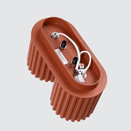 Oprawa Natynkowa 2x GU10 Aluminiowa Ochra czerwona Aura Deep Space SL.1800 Sollux