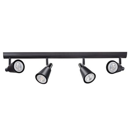 Oprawa ścienno-sufitowa listwa SEMPRA PAR16 4x GU10 Czarna KANLUX