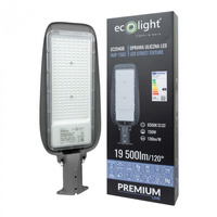 Lampa Uliczna Drogowa LED 150W 19500lm 6500K Zimna IP65 130lm/W PREMIUM Ecolight
