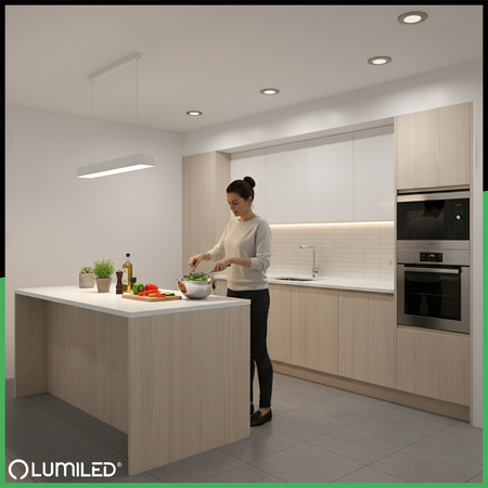 Oprawa Halogenowa Podtynkowa Wpuszczana LED MR16 Okrągła Satynowa AQUS Lumiled