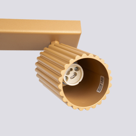 Lampa Sufitowa Reflektor Tuba Spot 4x GU10 Złota Karbon Deep Space SL.1565 Sollux