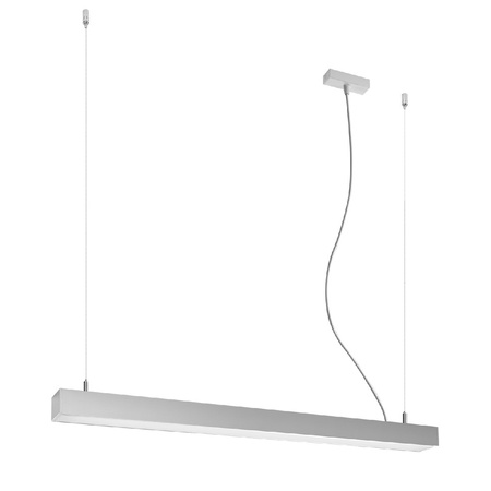 Lampa Sufitowa LED Wisząca PINNE 25W 4000K Liniowa 90cm Szara SOLLUX