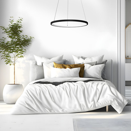 Lampa Wisząca Sufitowa ROTONDA Czarna 27W LED Milagro