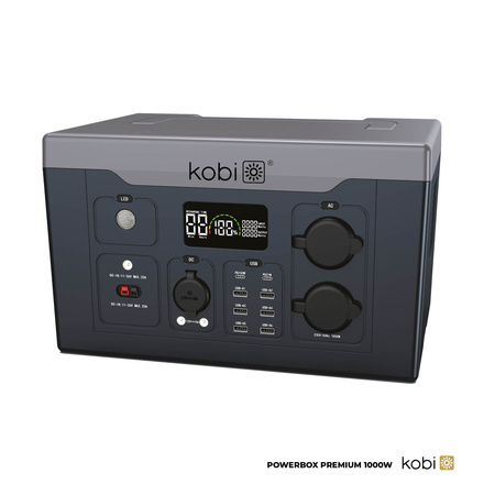 Bank Magazyn Energii Powerbox Przenośna Mobilna Stacja Zasilania 1000W Premium KOBI
