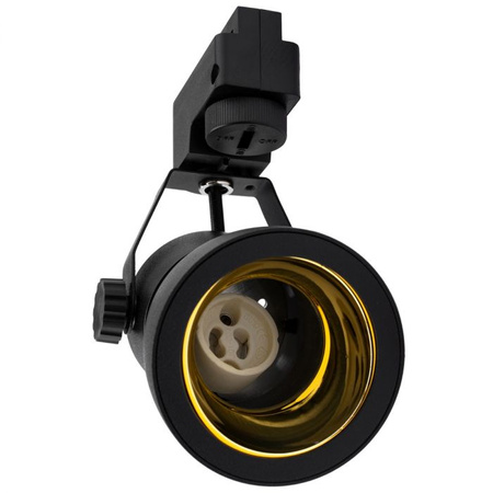 Zestaw Szyna Oświetleniowa Szynoprzewód 1m + 2x Reflektor Szynowy LED Lampa GU10 Czarno - Złota