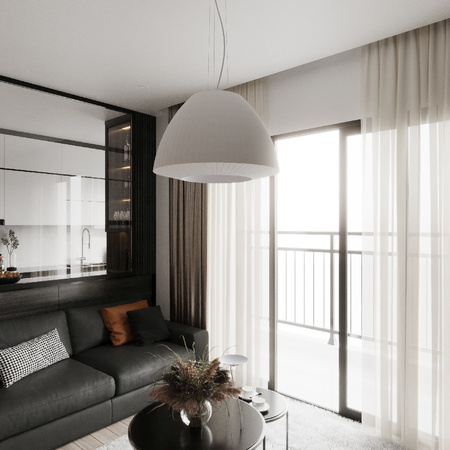 Lampa Sufitowa Wisząca Zwis 3x E27 Żyrandol Geometryczna Biała Nowoczesna Bella Sollux