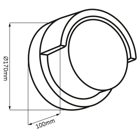 Kinkiet Ścienny LED Lampa Elewacyjna Zewnętrzna 12W 1400lm 4000K Neutralna 120° Czarny IP44 Essen Sanico Goldlux