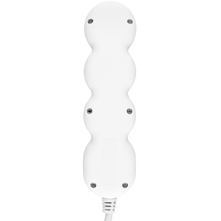 Przedłużacz Sieciowy Kabel z Uziemieniem Listwa Zasilająca 3 Gniazda 5m Włącznik ON/OFF Biały Sznur Lendo Lumiled
