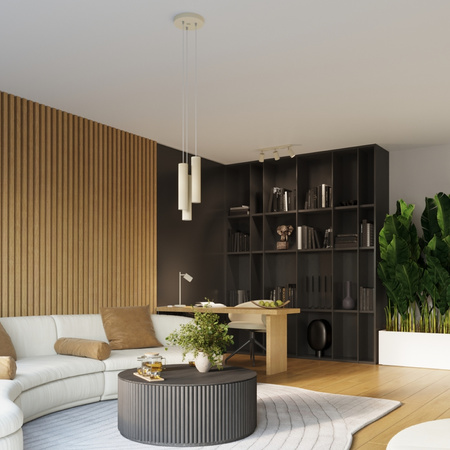 Lampa Ścienna Kinkiet Tuba Spot 2x GU10 Beżowa Karbon Deep Space SL.1596 Sollux