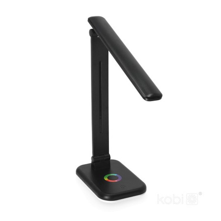 Lampka Biurkowa Stołowa LED 7W 460lm CCT 120° Akumulatorowa Czarna Noblite Kobi