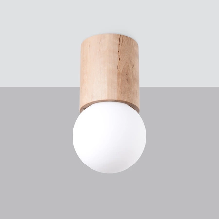 Lampa Sufitowa SPOT TUBA G9 Kulka Geometryczna Brązowa Nowoczesna Boomo Sollux