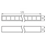 Oprawa Liniowa Lampa Sufitowa LED 28W 60cm 3050lm 4000K Neutralna 60° Natynkowa Czarna KANLUX