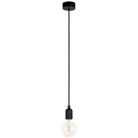 Lampa Sufitowa SILICONE 6404 Nowodvorski Czarna E27 Wisząca Stal 90 cm Minimalistyczna