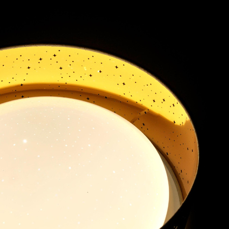 Plafon LED Oprawa Sufitowa 24W 2600lm 4000K Neutralna 120° Biała Złota Tuluza Sanico Goldlux