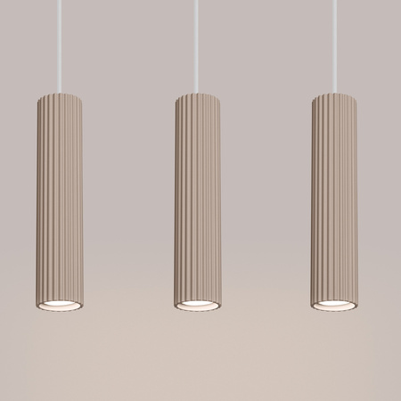 Lampa Wisząca Sufitowa 3x GU10 Aluminiowa Taupe Karbon Deep Space SL.1774 Sollux