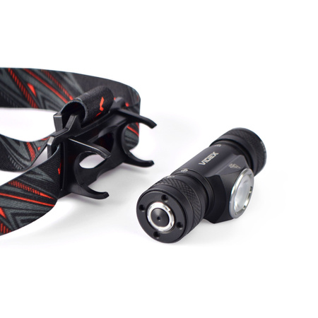 Latarka Czołowa Akumulatorowa LED 10W 1200lm 6 Trybów Pracy SOS USB-C Wodoszczelna IP68 Videx