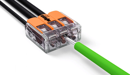 Złączka Instalacyjna Szybkozłączka WAGO 221-612 na PRZEWÓD 2x0,5-6mm