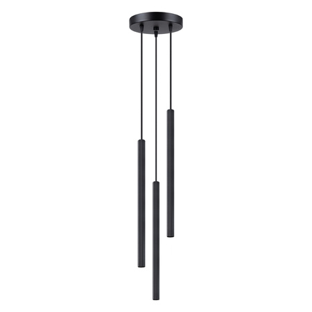 Lampa Sufitowa Wisząca Zwis 3x G9 Tubularna Czarna Nowoczesna Arche Sollux