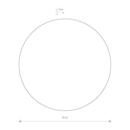 Kinkiet Ścienny Lampa Natynkowa LED 13W 160lm 3000K Ciepła Biała RING LED L 7640 Nowodvorski