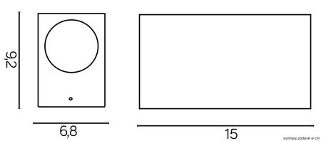 Lampa Ogrodowa Zewnętrzna Elewacyjna KINKIET LED Mini 5002 BR GU10 Su-Ma