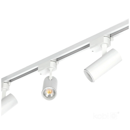 Lampa Szynowa Szynoprzewód 1-Fazowy + Reflektor Punktowy 4x GU10 1m Biały Nextrack Go Kobi