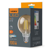 Żarówka LED E27 G95 Kula 7W = 53W 700lm 2200K Ciepła 360° FILAMENT Bursztynowa Ściemnialna Videx
