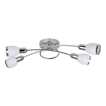 Lampa Sufitowa Żyrandol 4x E14 Chrom Nowoczesny Elite Rabalux