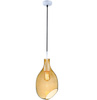 Lampa wisząca sufitowa szklana bursztynowa loft E27 Volteno Moon Amber