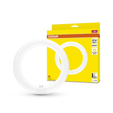 Świetlówka LED T9 Kołowa G10q 11W = 22W 1200lm 3000K Ciepła 110° LED TUBE EM Osram