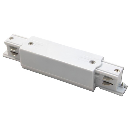 Łącznik Prosty do Listw Szynowych Trójfazowych Biały