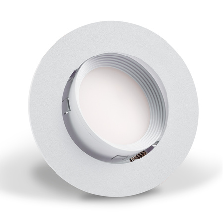 Zestaw Oprawa Halogenowa Podtynkowa VENTUS Biała Okrągła + Żarówka LED GU10 6W Ciepła 120° Lumiled