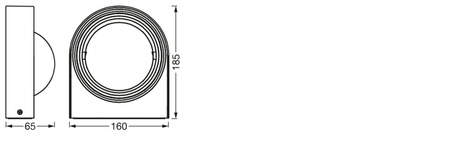 Lampa Ogrodowa Kinkiet Elewacyjny LED 6.7W IP44 SMART+ WiFi CCT Ściemnialna Round Wall LEDVANCE