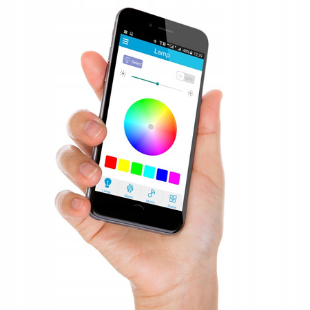 PLAFON LED 50cm lampa sufitowa okrągła RGBW 3000K-6500K + pilot Głośnik BLUETOOTH