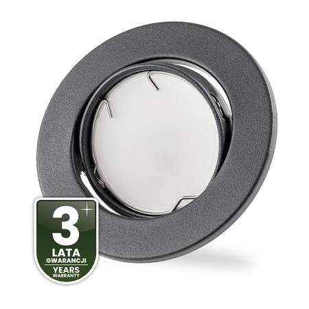 Oprawa Halogenowa Podtynkowa Ruchoma Okrągła AURELI Grafit Blacha MR16 GU10 LUMILED