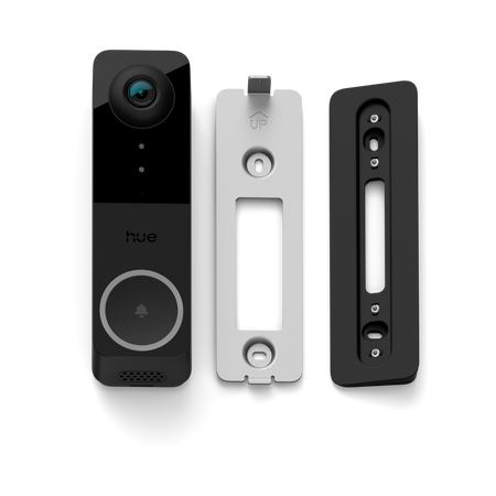 Inteligentny Wideodomofon Dzwonek do Drzwi z Kamerą 2K QHD 1440p CMOS Czarna SMART Zigbee WiFi Doorbell Secure Philips HUE