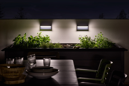 Kinkiet Ogrodowy Lampa Elewacyjna Zewnętrzna LED 12W 1000lm 3000K Ciepła Szary IP54 Endura Osram