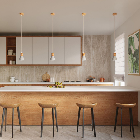 Lampa Sufitowa Oprawa Natynkowa SPOT TUBA E27 Wisząca Zwis Okrągła Szara Brązowa Nowoczesna Qubic Sollux