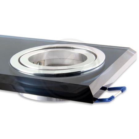 Oprawa Podtynkowa Halogenowa Spot 2x GU10 Prostokątna Ruchoma Czarna Styx Masterled