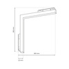 Lampa LED Reflekotr Szynowy MAGNETIC TRACK Narożna 24W 3000K Milagro