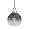 Lampa Wisząca Sufitowa MONTE Srebrna fi 150 1xE27 Milagro